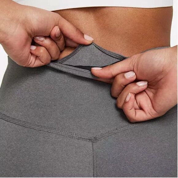 Nike Women's Therma-FIT One Mid-Rise Leggings Full length size xs NWT iron Gray - Picture 5 of 11